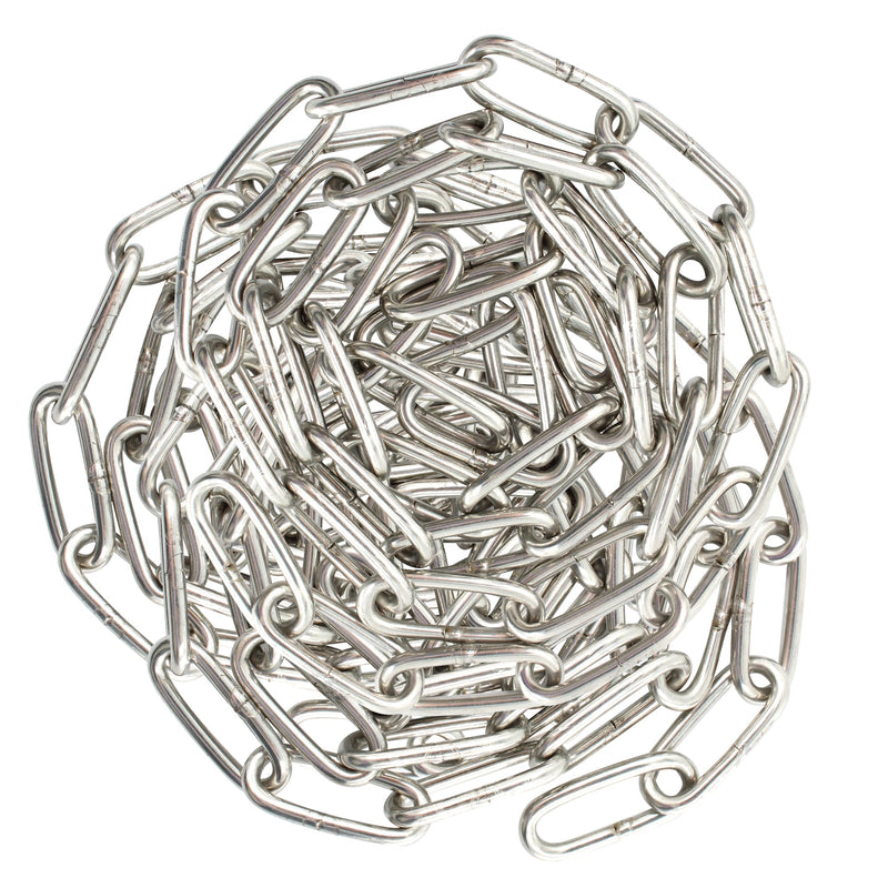 [Australia - AusPower] - 5/42inch(3mm) 3.3yd (3m) 304 Stainless Steel Chain Suspension Chain Clothesline Chain Guardrail Chain Small Pet Chain for Clothes Hanger，Guardrail，Gate，Small Pet 3.3yd,5/42inch 