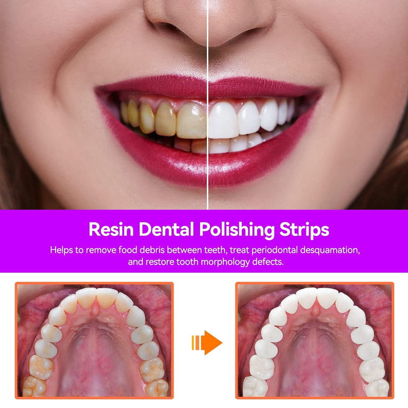 [Australia - AusPower] - Dental Sandpaper, Close Fit Tooth Polishing Grinding Strip Tooth Polish for Brighten Teeth 