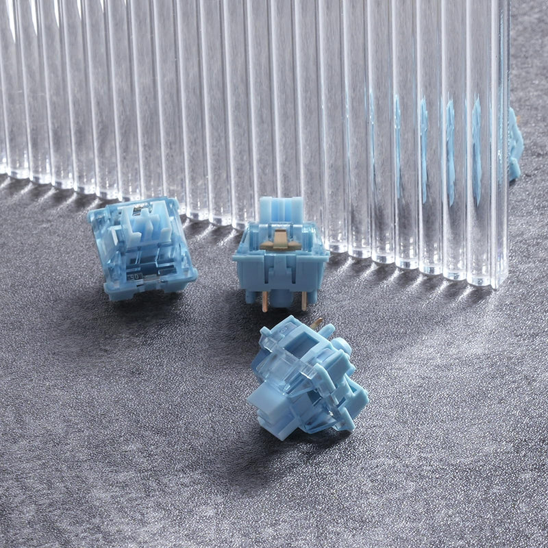 [Australia - AusPower] - Akko V3 Creamy Blue Pro Keyboard Switch with Dustproof Stem for Mechanical Gaming Keyboard, 5-Pin 45gf Pre Lubed Tactile Key Switches (45pcs) Creamy Blue V3 Pro 