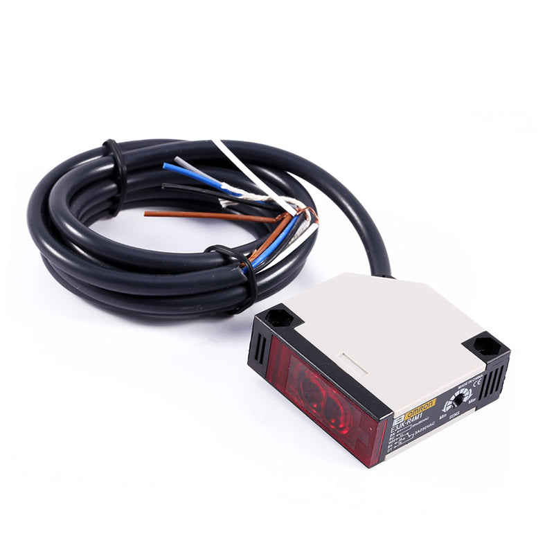 [Australia - AusPower] - Reflector Light Barrier AC 90-250 V 3A Sensor for Light Barrier E3JK-R4M1 Switch for SLR Sensor Light Barrier Switch 