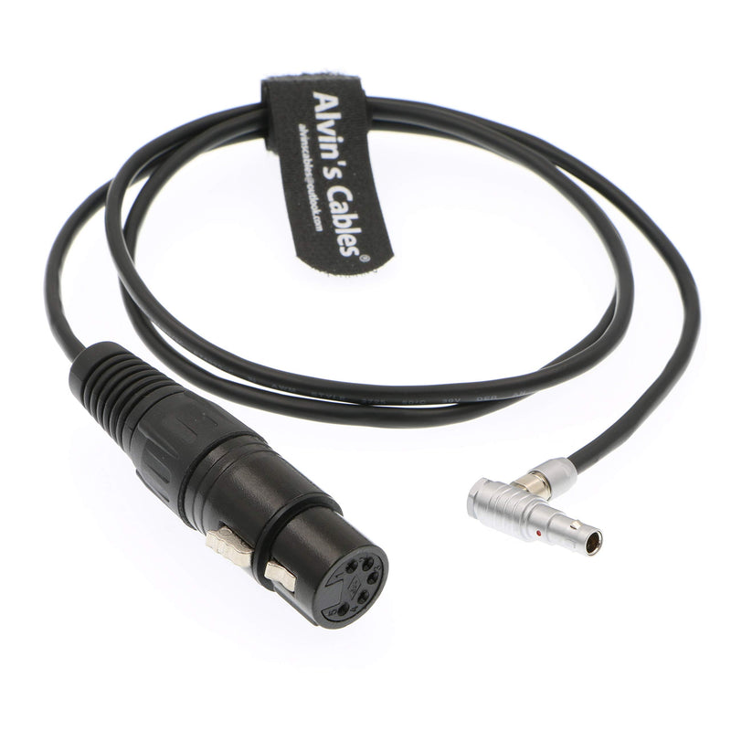 [Australia - AusPower] - Alvin's Cables Arri Alexa Mini Audio Cable 00 5 Pin Male Right Angle to XLR 5 Pin Female 