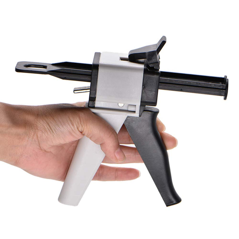 [Australia - AusPower] - Angzhili Dental Impression Mixing Dispenser Dispensing Gun 1:1/2:1 Ratio,Manual Dual Cartridge Applicator Gun Applied to 50ml 