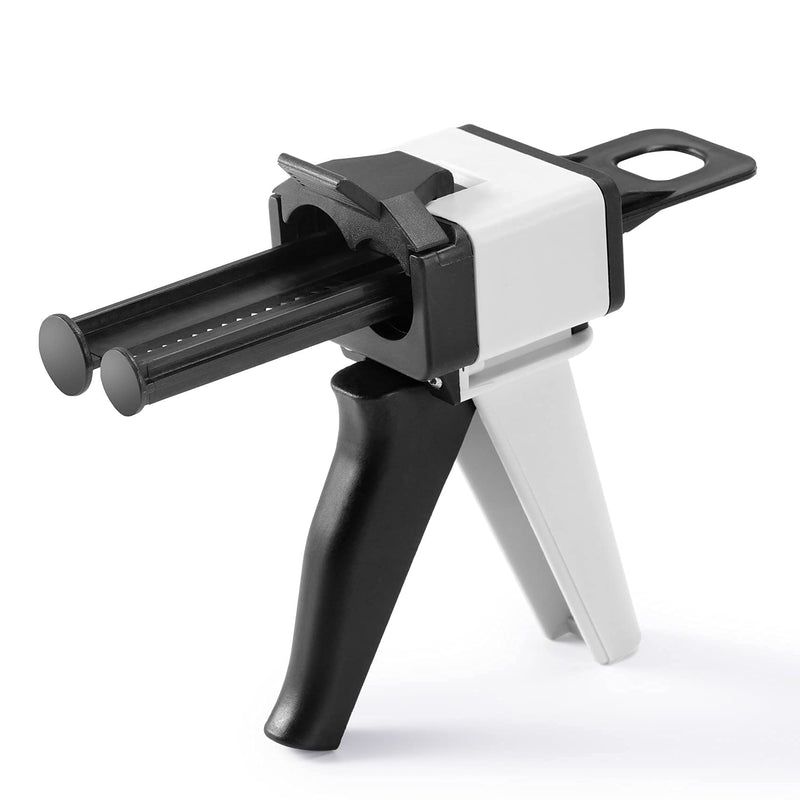 [Australia - AusPower] - Annhua Dispenser Gun Kit 50ml Dental Impression Material Dispensing Guns, Solid Epoxy Gun 1:1/2:1 for Dispense Dental Resin Materials, Adhesive and Glue 