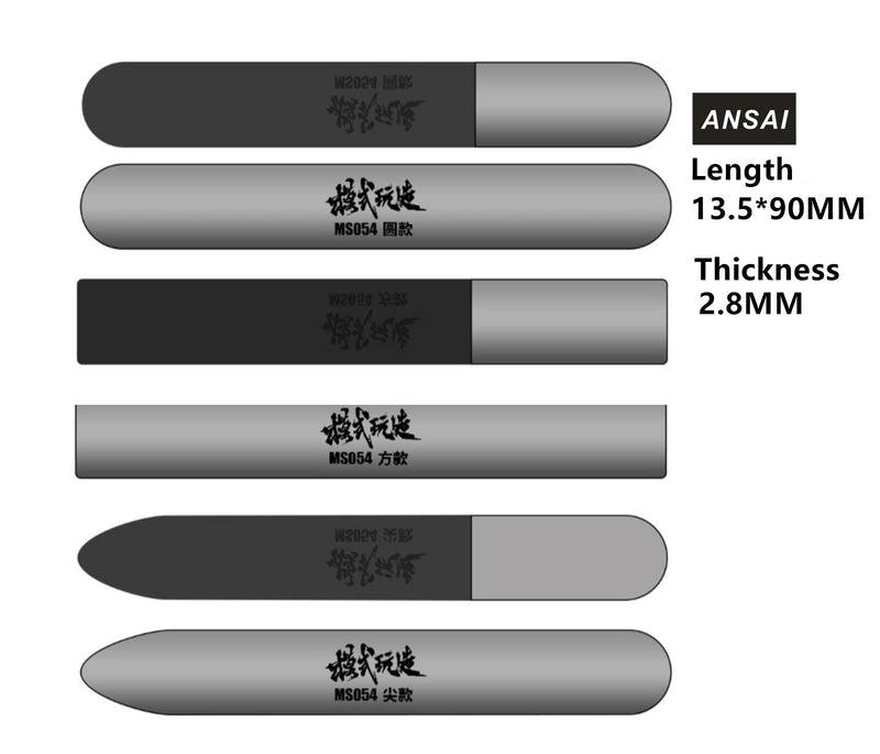 [Australia - AusPower] - Hobby Grinding Tools Glass Polishing Files For Scale Model #8000#10000 3 pcs 