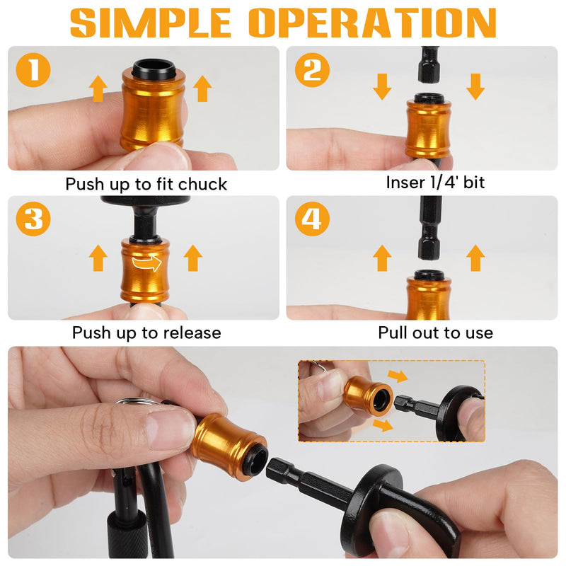 [Australia - AusPower] - 12PCS Swage Tool HVAC Repairing Set with Bit Holder, Air Conditioner Copper Tube Expander Swaging Tool Drill Bit Copper Pipe Swage, 1/4'', 3/8'',1/2'',5/8'',3/4'',7/8'' Bits Set (12PCS) 12PCS 
