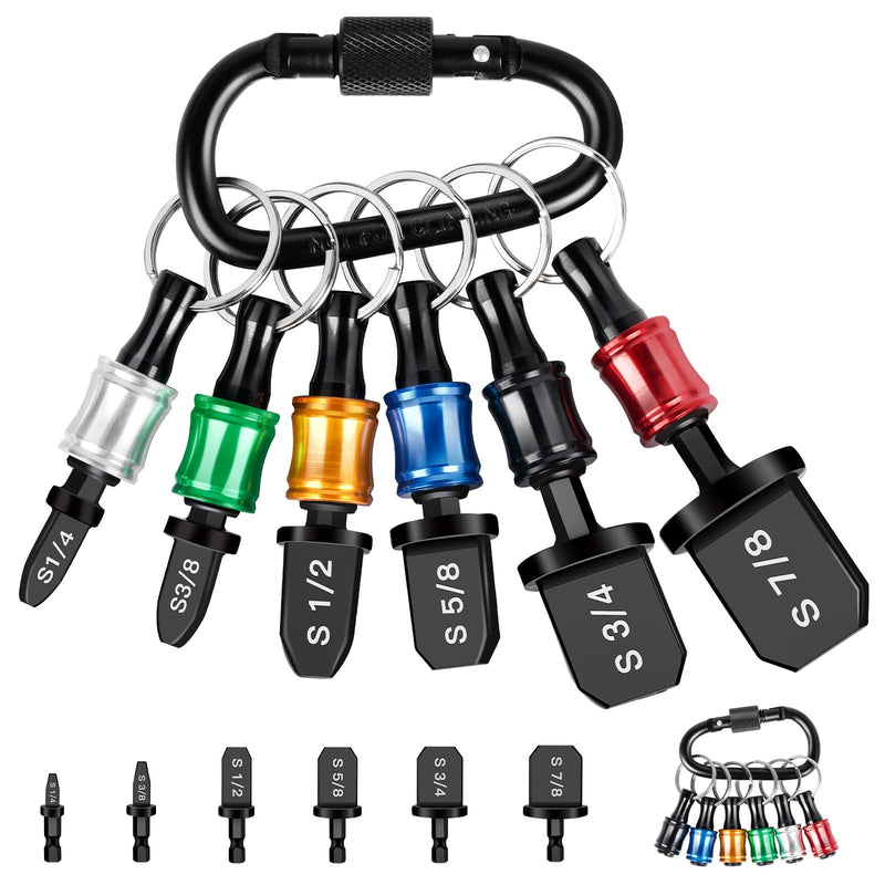 [Australia - AusPower] - 12PCS Swage Tool HVAC Repairing Set with Bit Holder, Air Conditioner Copper Tube Expander Swaging Tool Drill Bit Copper Pipe Swage, 1/4'', 3/8'',1/2'',5/8'',3/4'',7/8'' Bits Set (12PCS) 12PCS 