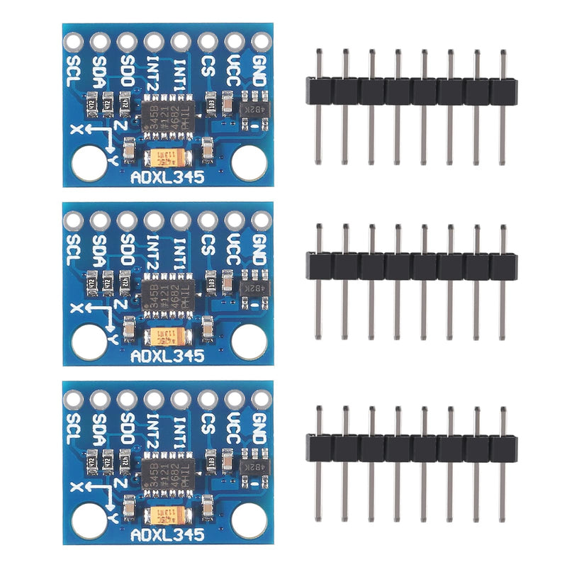 [Australia - AusPower] - 3PCS GY-291 ADXL345 3-Axis Digital Acceleration of Gravity Tilt Module with IIC SPI Transmission for Arduino (3PCS) 