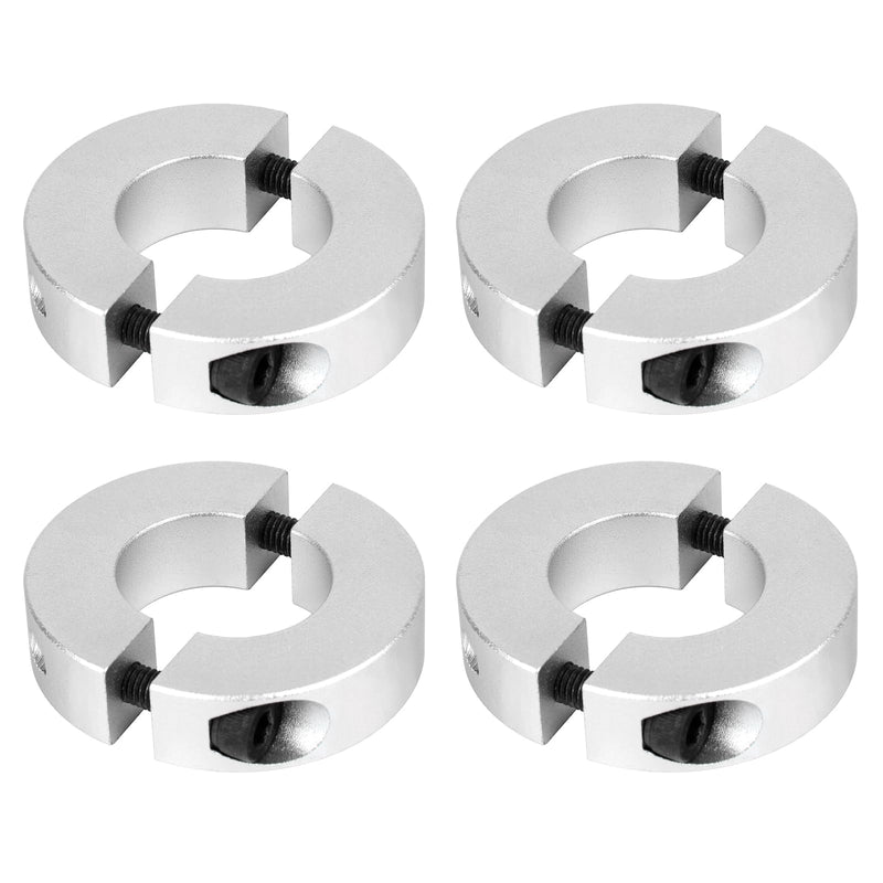 [Australia - AusPower] - (Pack of 4) Split Shaft Collar Bore 28mm, Aluminum Alloy Two Halves Clamping Collar for Shaft, 50mm OD, 18mm Thickness, with M4 Set Screws 28mm Bore Size 
