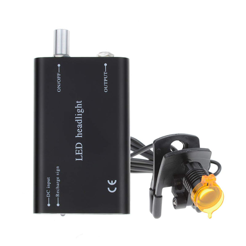 [Australia - AusPower] - Plastic Clip Headlamp for Binocular Loupe with Bag (Black? 