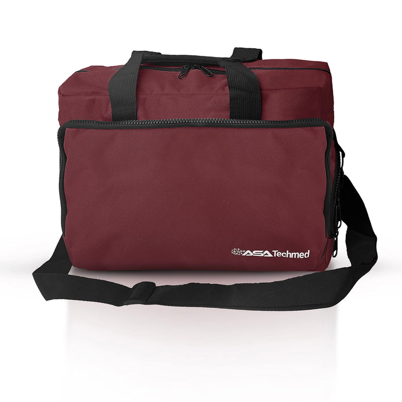 [Australia - AusPower] - ASA TECHMED Nurse Bag for Medical Equipment, Nurse Accessories Bag Ideal for Doctors, Nurses, Home Health Aids, Medical Students (Burgundy) 