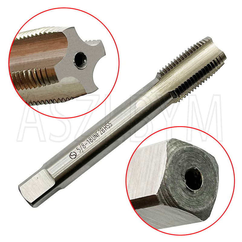 [Australia - AusPower] - 5/8-18 Tap And Die Set, UNF Machine Thread Tap And Round Thread Die Right Hand HSS Taper 