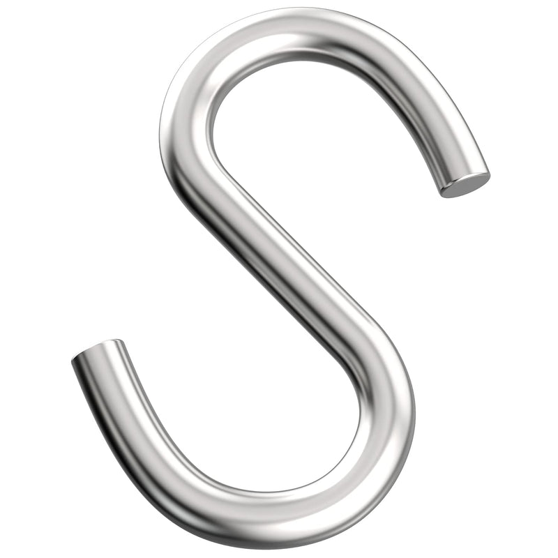 [Australia - AusPower] - Axe Sickle 304 Stainless Steel 3 Inch S Hooks Heavy Duty Hanging Hook S Shaped Utility Hook for Hanging and Utility Use, Loads up to 550 lbs, 4 Pcs 