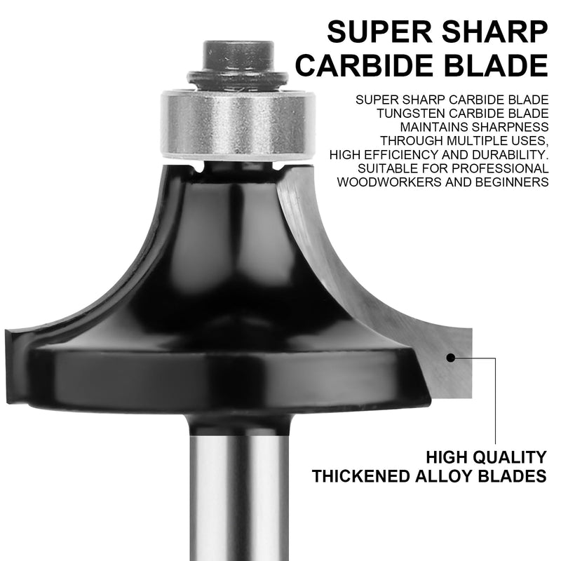 [Australia - AusPower] - BAIDETS Pro 15-Piece Milling Cutter Set for Wood - Carbide Cutter Set, Accessories Router with 8 mm Shank 15 tlg. 8mm-Schaft 