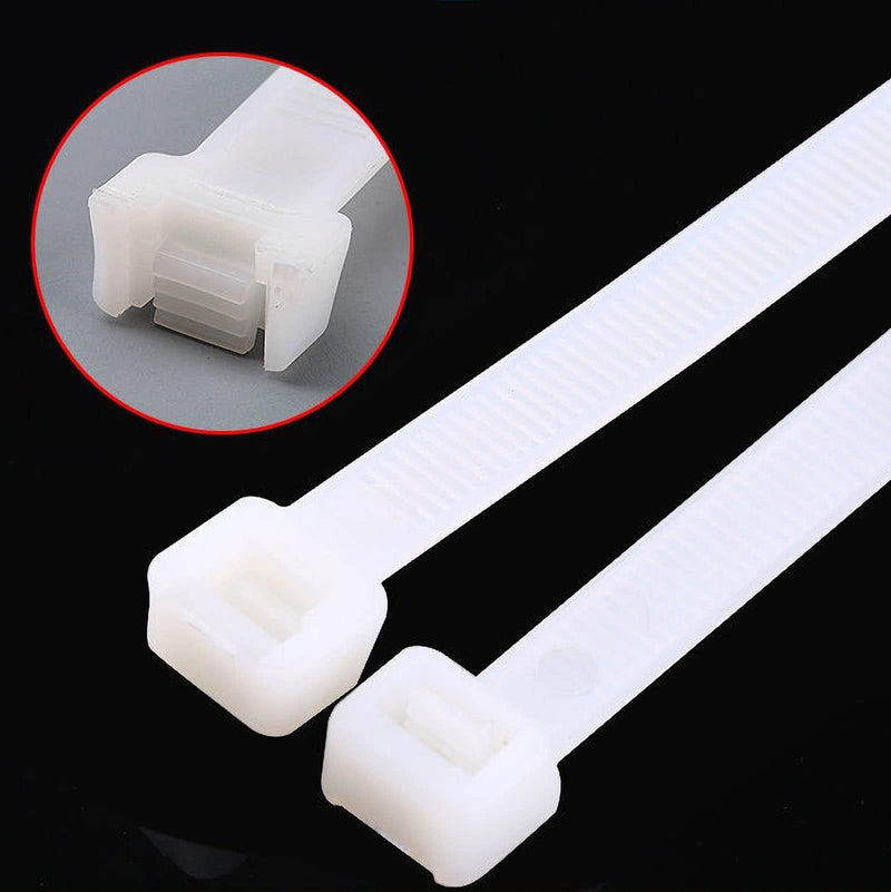 [Australia - AusPower] - Large zip ties 24 inch white heavy duty zip ties for outdoor use 50 pcs strong extra long cable ties big industrial plastic tie wraps 24inch(0.3wide50pcs) 