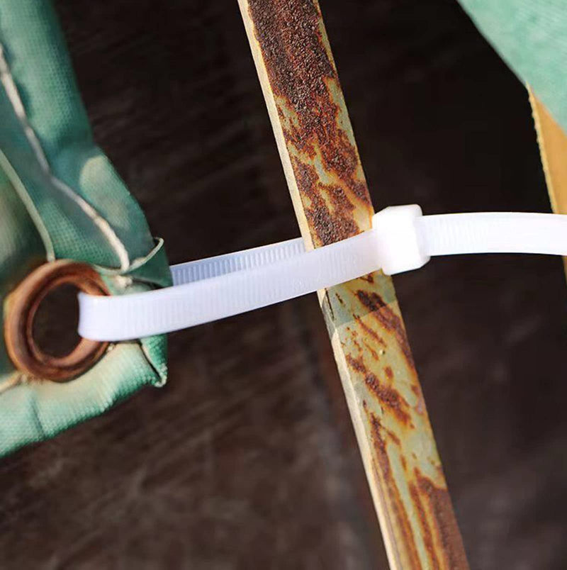 [Australia - AusPower] - Large zip ties 24 inch white heavy duty zip ties for outdoor use 50 pcs strong extra long cable ties big industrial plastic tie wraps 24inch(0.3wide50pcs) 