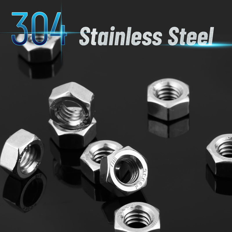 [Australia - AusPower] - Bates- Stainless Steel Hex Nut, 5/16-18, 50 Pack, Stainless Steel Nuts, Hardware Nuts, Metal Nuts, Steel Nut, 5/16 Nut, 5/16 Nuts, 5/16-18 Nut 5/16"-18 