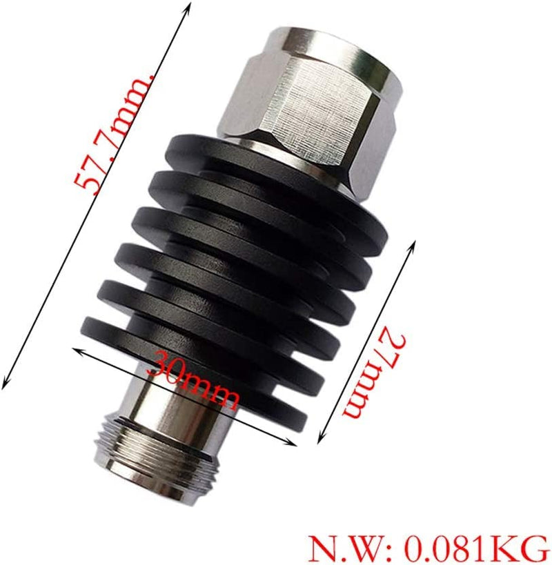 [Australia - AusPower] - BECEN 40DB 10W N Attenuator, 10 Watt 50 Ohm Attenuator DC to 3Ghz ? Fixed Attenuator (40DB) 
