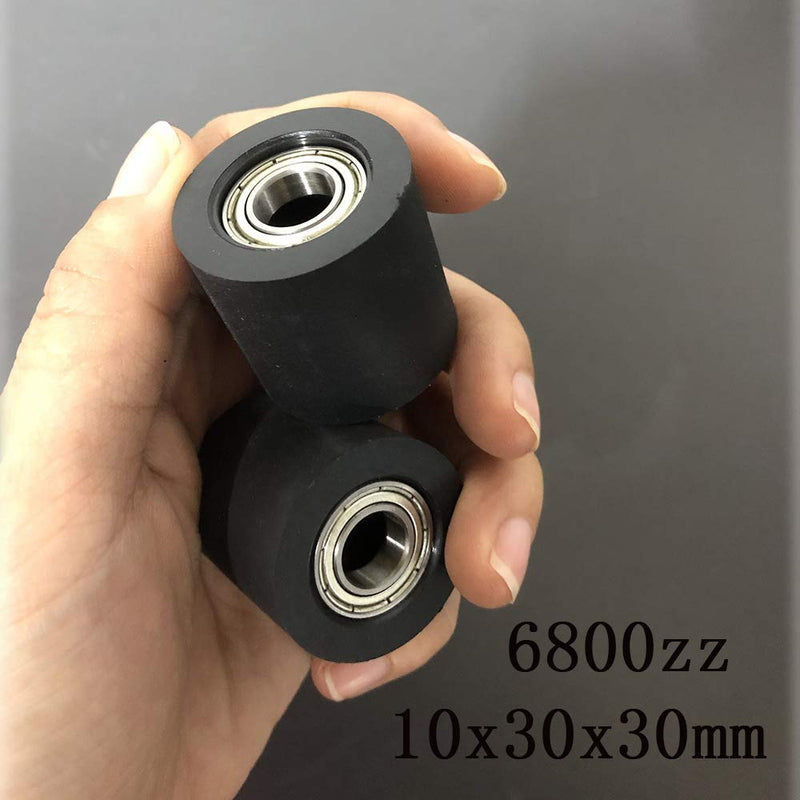[Australia - AusPower] - Mechanical Pulley Bearings,Roller Idler Bearing Pulley，Chain Pulley,Tensioner Pulley Guide,Suitable for Street Bikes and Motorcycles（62800Z-10mm-4pack） 62800Z-4pack 