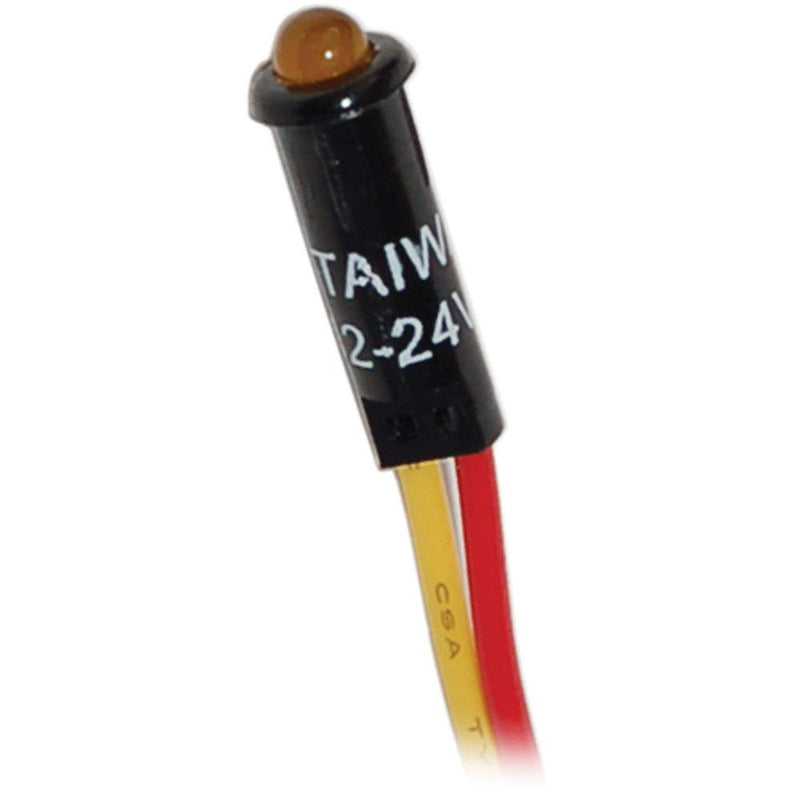 [Australia - AusPower] - Blue Sea Systems 8033 LED Indicator Light - Amber, 12/24V DC 
