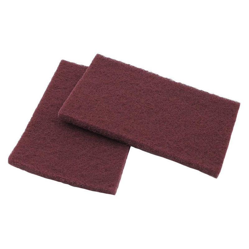 [Australia - AusPower] - 6Pcs Scotch Brite 7447 Very Fine Grade General Purpose Sanding Hand Pads 200 x 125mm/8" x 5" Red 