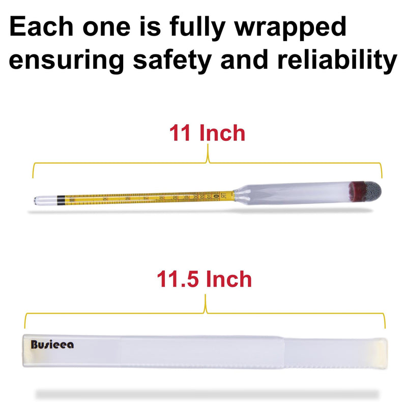 [Australia - AusPower] - 3Pcs Hydrometer Alcohol 0-200 Proof Tralle - Accurate, Easy-to-Use Alcohol Tester for Moonshine Distilling, Home Brewing & Liquor | Alcoholmeter for All Skill Levels Three Pcs 