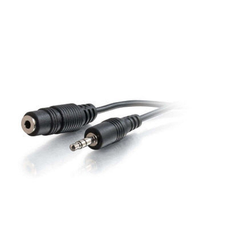 [Australia - AusPower] - Legrand - C2G 3.5MM Isolation Transformer, Black Auxiliary Isolation Transformer to Stop Speaker Hum from Ground Loops, 21 Inch Audio Jack Extension Cable, 1 Count, C2G 40000 