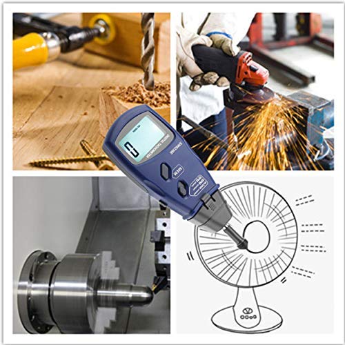 [Australia - AusPower] - Tachometer, Professional SM6236E Non-Contact/Contact Digital Photoelectric Tachometer 2.5~99999RPM 5 Digits 18 mm Digital LCD Tach Rotation Meter Tester 