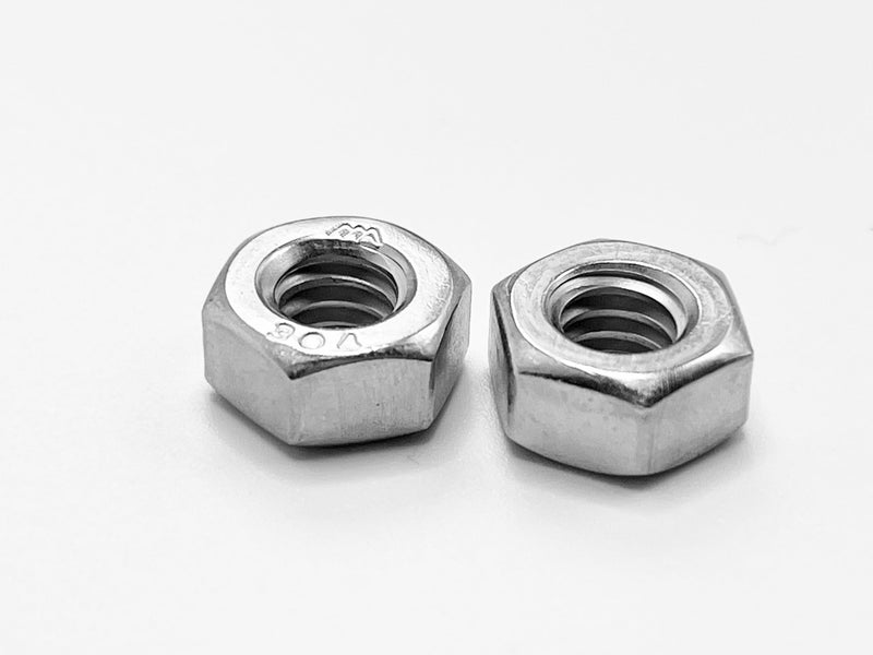 [Australia - AusPower] - 50pcs 1/4-20 Hex Nuts, 304 Stainless Steel Hex Drive Nuts, UNC Nuts Fasteners, 1/4" Stainless Nuts Replacement Nut with Plastic Case 