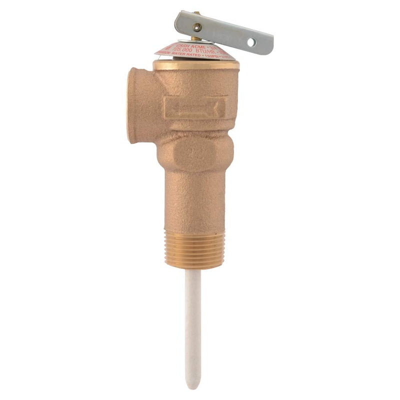 [Australia - AusPower] - Cash Acme 3/4 Inch NCLX-5L Temperature and Pressure Relief Valve, Push to Connect Brass Plumbing Fittings, Copper, CPVC Pipe, 150 PSI, 18821-0150 