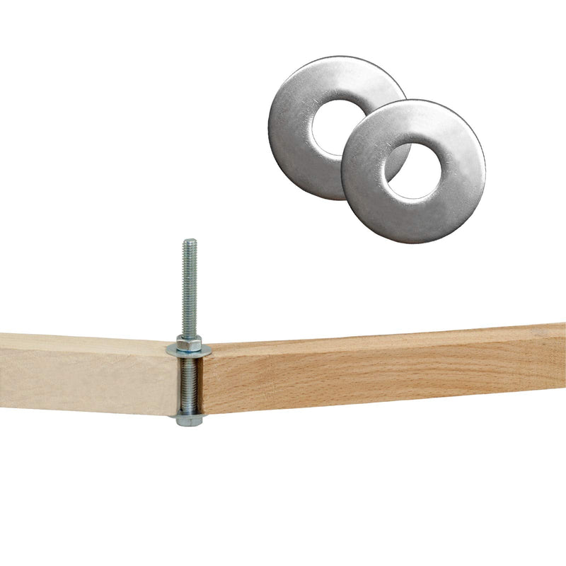 [Australia - AusPower] - 3/8" x 1" OD Stainless Fender Flat Washer 50 Pcs,1" Outside Diameter, 0.080" inch Thickness,18-8 (304) Stainless Steel 3/8" x 1" - 50 pcs 