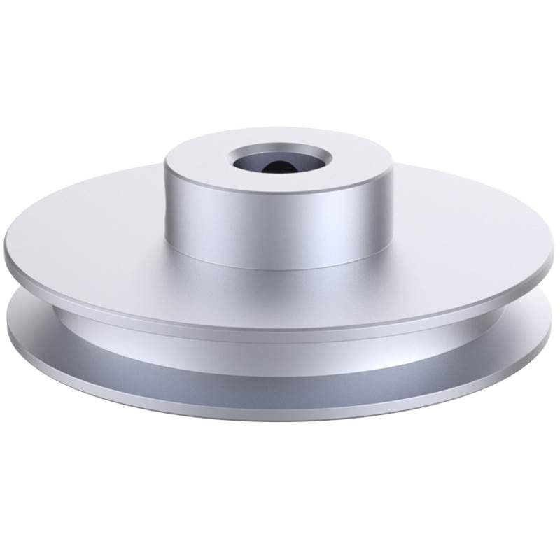 [Australia - AusPower] - CHANCS Outer Diameter 60mm Single Groove Pulley 20mm Fixed Bore Pulley for Drilling Machine 6MM PU Round Belt 60x20mm 