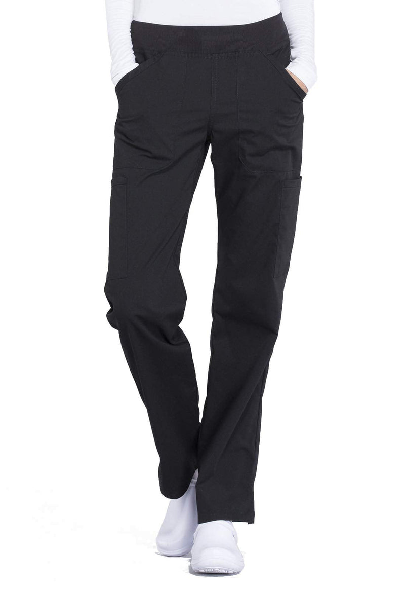 [Australia - AusPower] - Workwear Professionals Scrubs for Women Pull-On Cargo Pant, Soft Stretch WW170 Large Black 
