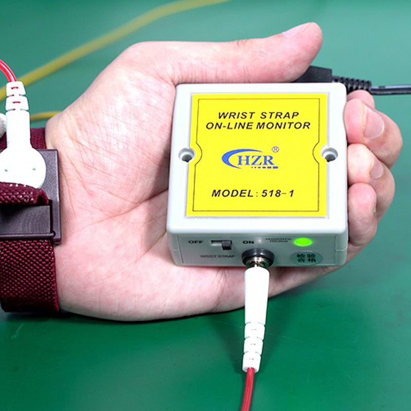 [Australia - AusPower] - ESD 518-1 Anti-Static Wrist Strap Online Monitor, Anti Static Wristband On-line Real Time Monitoring Tester 
