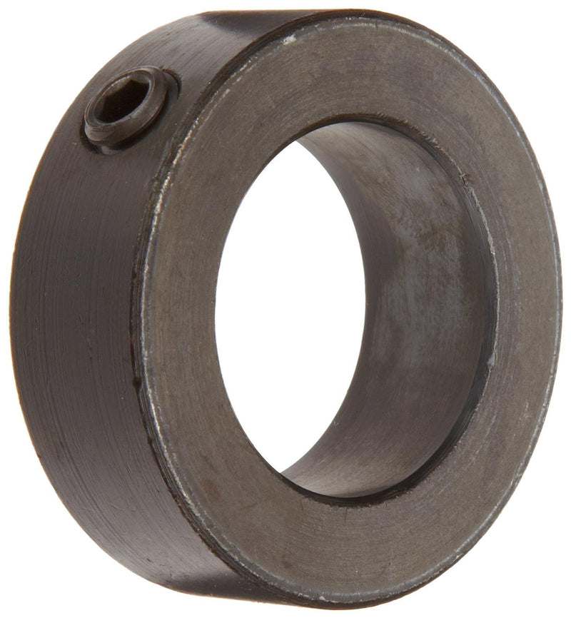 [Australia - AusPower] - C-125-BO Black Oxide Plated Steel One Piece Shaft Collar, Set Screw Style, 1-1/4" Bore, 2" Outside Diameter, 11/16" Width, 3/8"-16 x 3/8" Set Screw 1 Count (Pack of 1) 