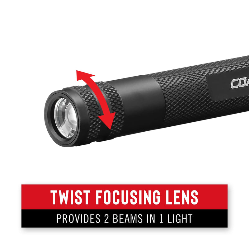 [Australia - AusPower] - Coast HP3R 385 Lumen Rechargeable LED Penlight with Twist Focus, Green 