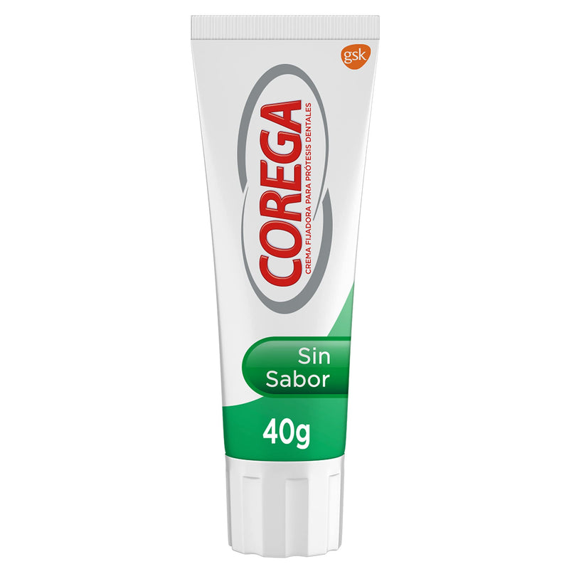 [Australia - AusPower] - Corega Denture Fixing Cream, Strong Fixing, Unflavored, Zinc Free, 40g 40 g (Paquete de 1) Unflavored Fixing Cream, 1 unit 40 g 