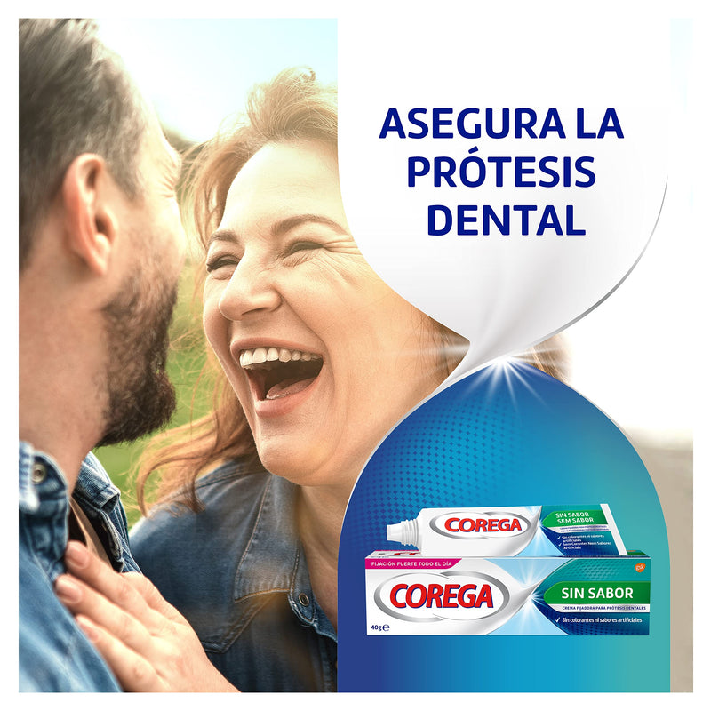 [Australia - AusPower] - Corega Denture Fixing Cream, Strong Fixing, Unflavored, Zinc Free, 40g 40 g (Paquete de 1) Unflavored Fixing Cream, 1 unit 40 g 