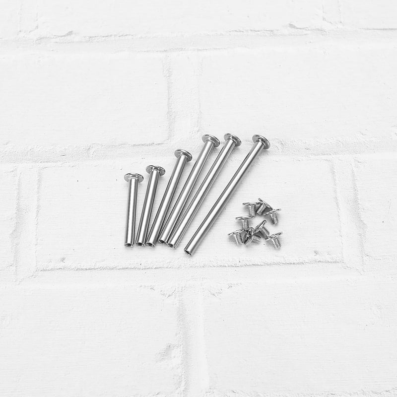 [Australia - AusPower] - Create idea Set of 50 Screw Posts Binding Bolt Screw Post 35mm 40mm 50mm 60mm 65mm 70mm Carbon Steel Fastener for DIY Leather Crafts Clothing Making Objects Connector 