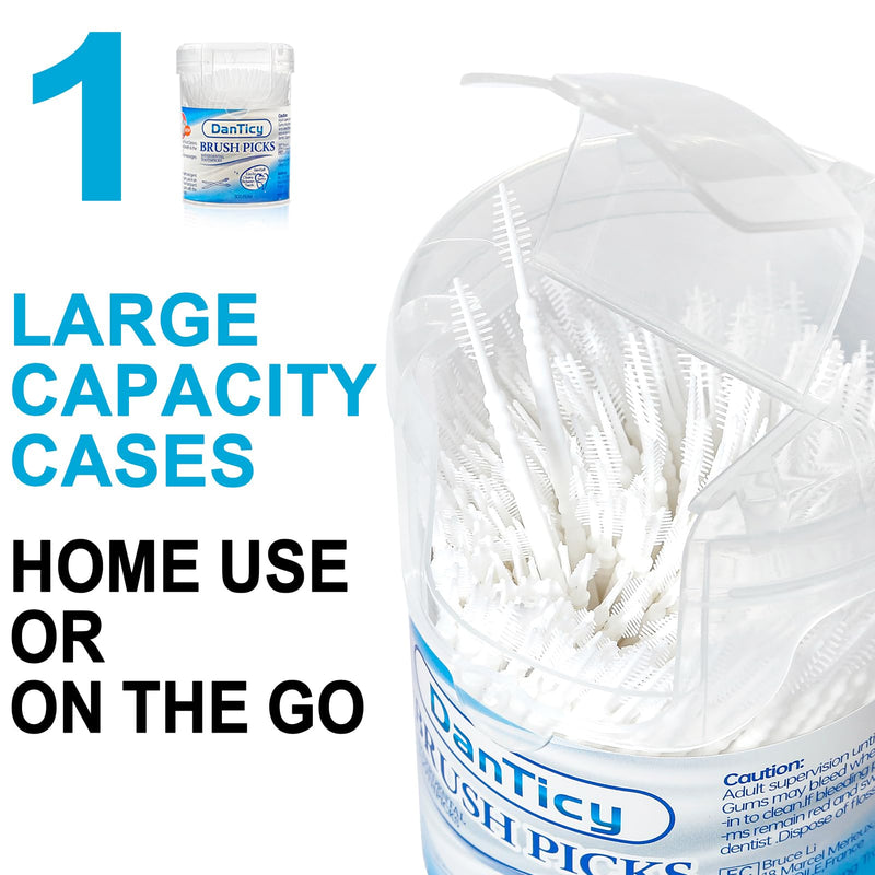 [Australia - AusPower] - Brushpicks Interdental Toothpicks,Soft Bristle Dental Floss Picks Toothpicks,Helps Removes Plaque and Debris Between Your Teeth 300PCS (Pack of 1) 1 Count (Pack of 300) 