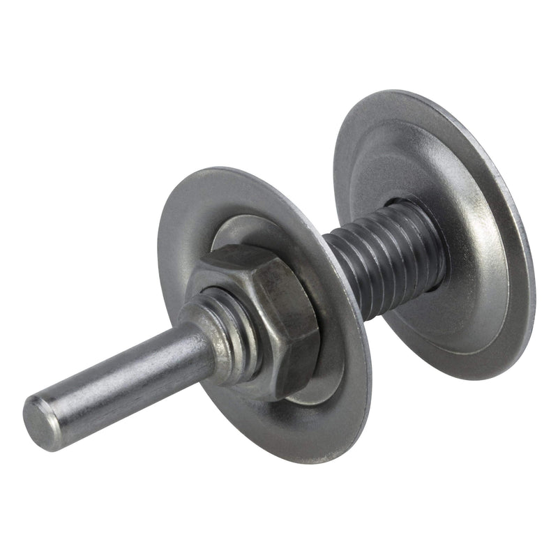 wolfcraft Mandrel for bore, 10 mm, 2116000, for optimal concentricity of grinding and polishing discs without shaft 10 mm, shaft 6 mm
