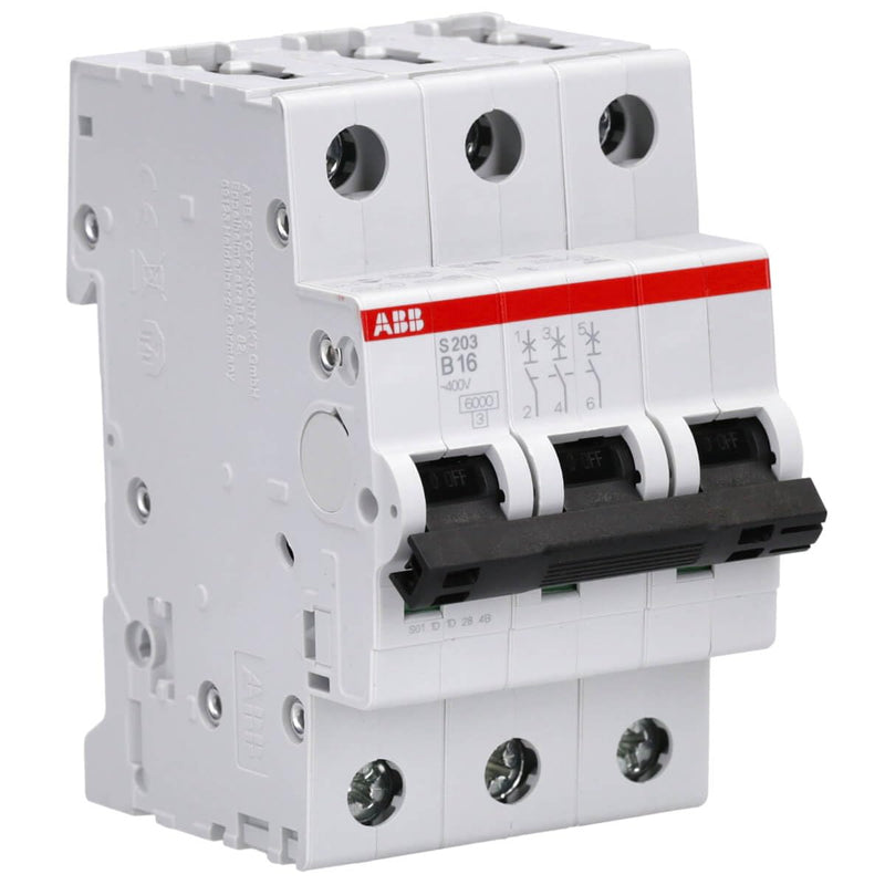[Australia - AusPower] - ABB 2609696 S203-B16 Circuit Breaker, 16A 