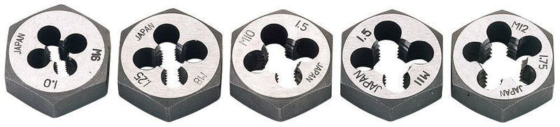 [Australia - AusPower] - Draper 79198 5-Piece Metric Hexagon Die Nut Set 