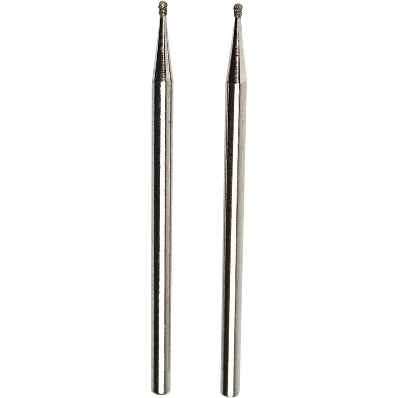 Proxxon 28212 Diamond Grinding Points Shape Ball 1.0 mm Pack of 2 Green klein