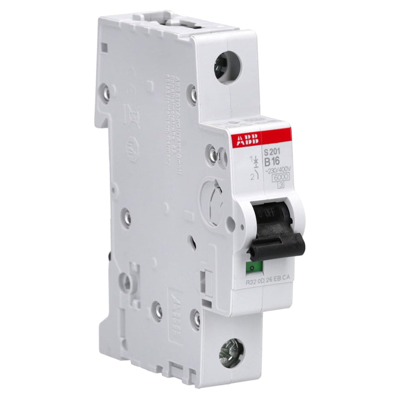 [Australia - AusPower] - ABB S201-B16 Circuit Breaker S200-1P 16 A-B 2CDS251001R1165 