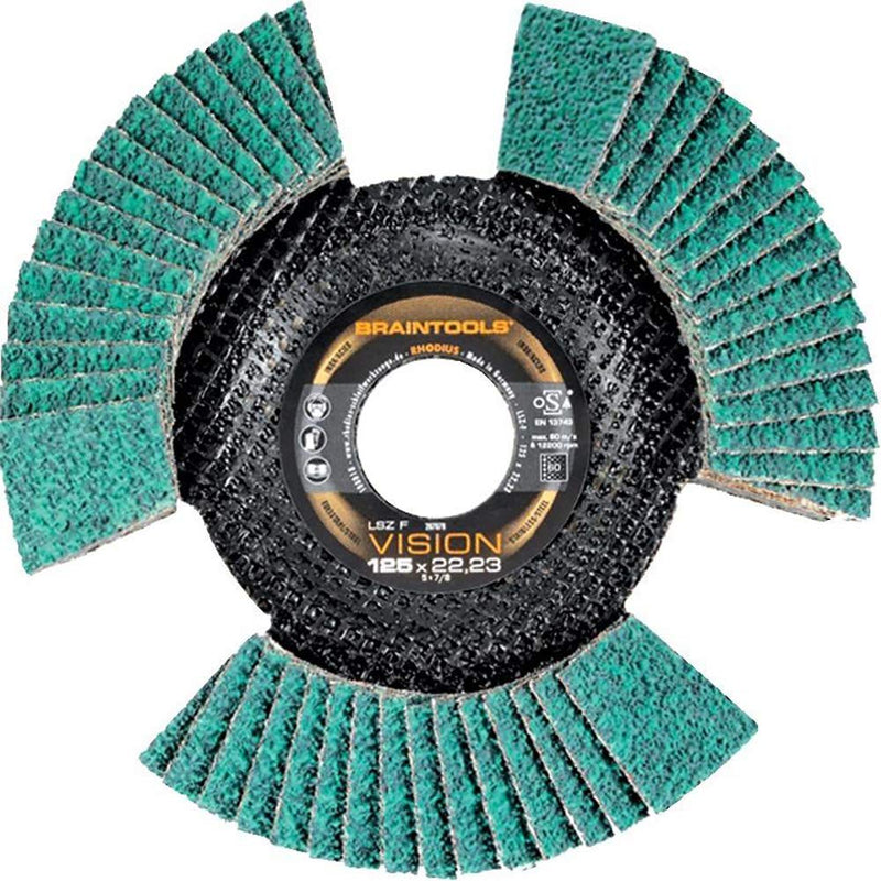 [Australia - AusPower] - Rhodius Topline Vision Cool Flap Disc 125 x 22.23 mm K60 Pack of 10 