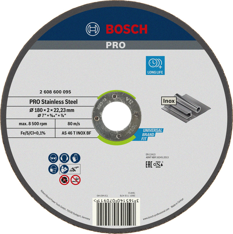 [Australia - AusPower] - Bosch 2608600095 Sanding Accessories Separator 180 x 2 mm for steel 2.0 mm 