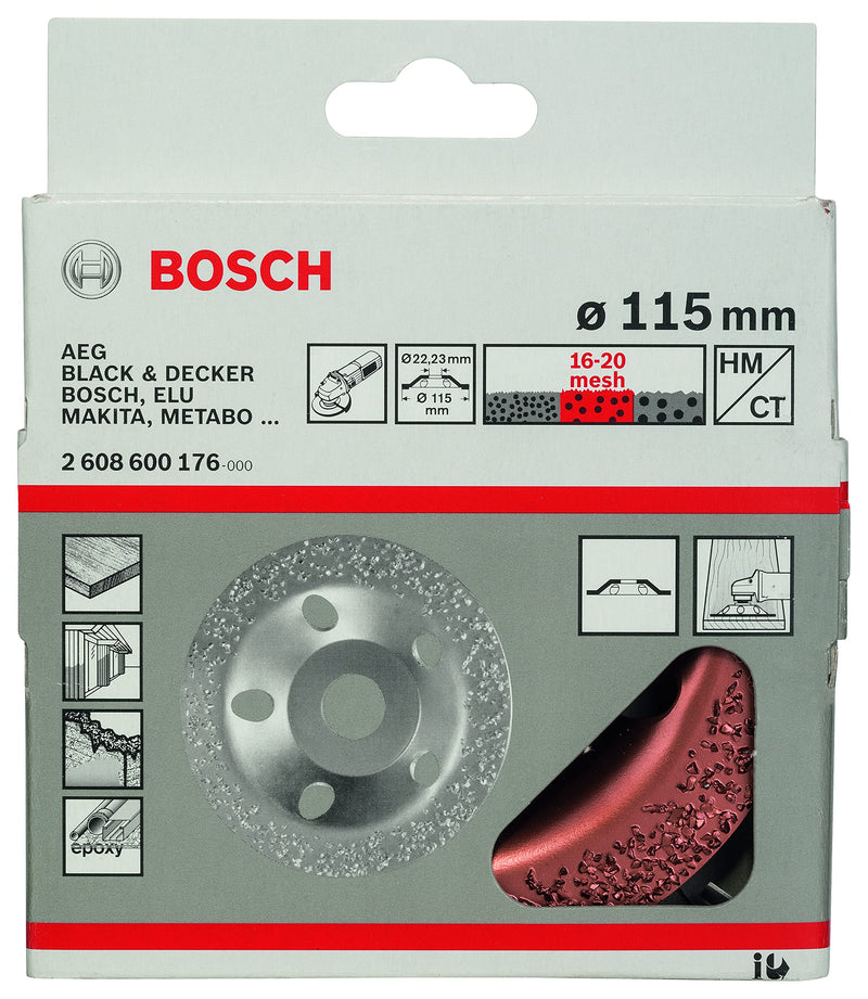 [Australia - AusPower] - Bosch 2608600176 Hard Metal Cutting Disc Medium/Flat, Bronze, 115 mm Flat Ø 115 mm 