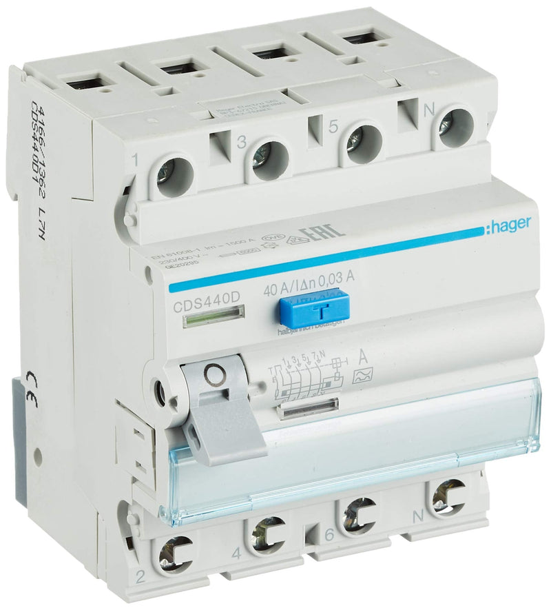 [Australia - AusPower] - Hager CDS440D FI circuit breaker Einzelpack Single 