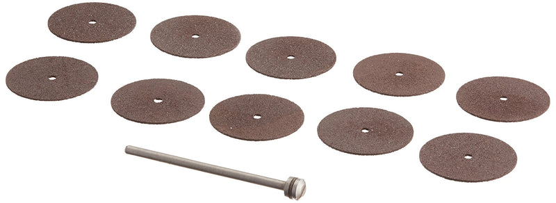 [Australia - AusPower] - Proxxon 28810 Cutting Disc Set 22 mm 10 Pieces + Carrier Grey 