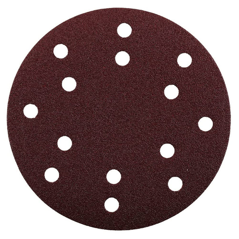 [Australia - AusPower] - KWB Quick Stick Wood and Metal Self Adhesive Sanding Discs 150 mm Diameter, Hole Punched, 4920 08 